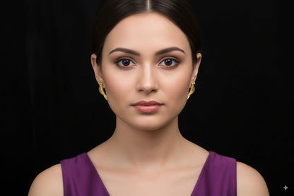 Swastik long chain earrings